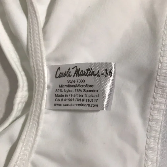 Carole Martin Pullover Wire Free Bra Size 36 - Picture 8 of 10